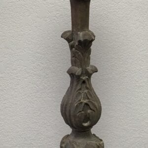 A stone candlestand