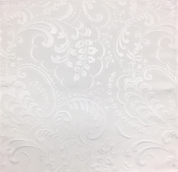 White Design Embroidered French Napkin