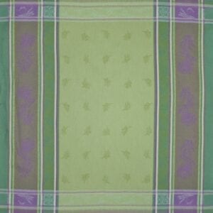 A green tea towel with varying shades of color