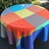French Jacquard Tablecloth Orangerie Multicolor