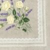 Villecroze Natural White Roses French Set of 6 napkins