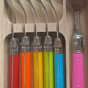 : Forks with colorful handles