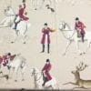 A pattern of a hunter and stag