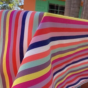 French Tablecloth Multi-Stripe