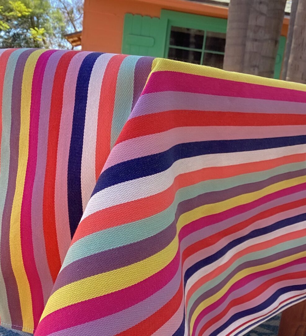 French Tablecloth Multi-Stripe