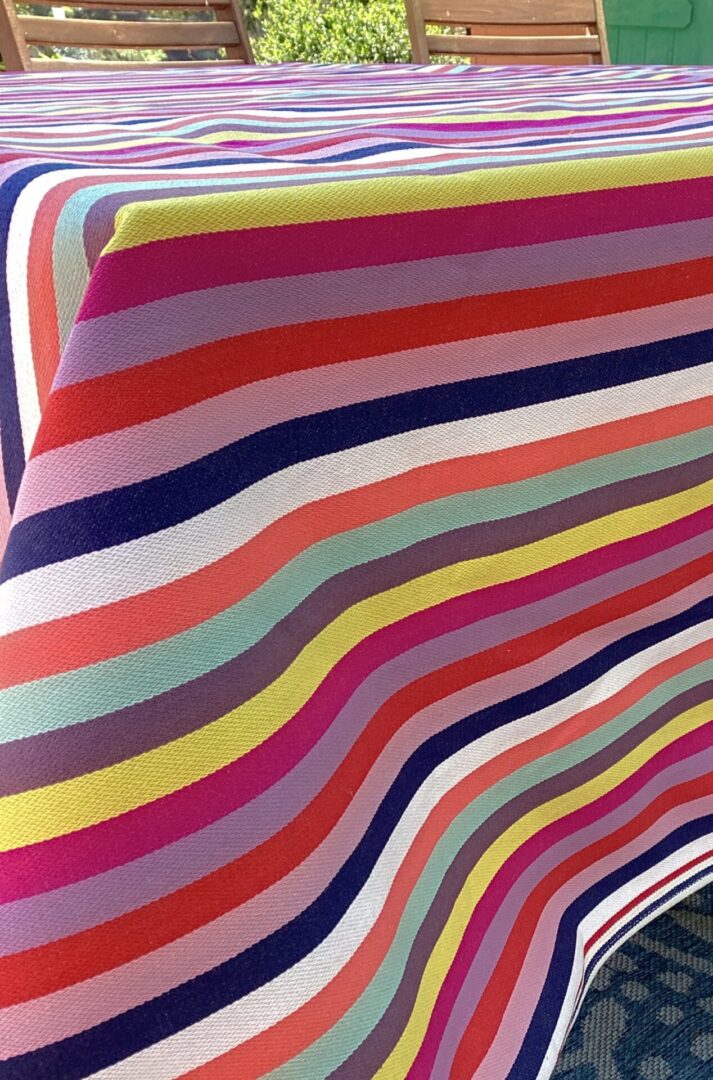 French Tablecloth Multi-Stripe - Image 4